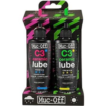 Muc-Off C3 Wet and Dry lube 2× 120 ml (5037835214802)