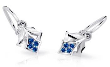 Cutie Jewellery Detské náušnice z bieleho zlata C2220-10-X-2 modrá