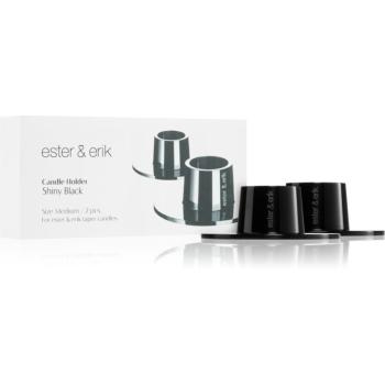 ester & erik accessories shiny black svietnik 2 ks