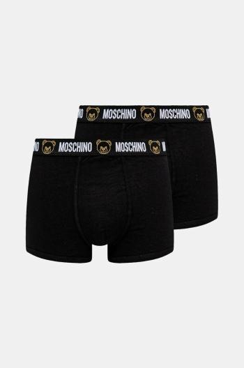 Boxerky Moschino Underwear 2-pak pánske, čierna farba, 13034406