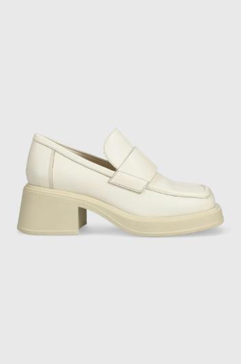 Kožené lodičky Vagabond Shoemakers DORAH dámske, béžová farba, na podpätku, 5542.001.02