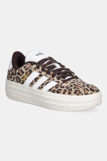 Semišové tenisky adidas Vl Court Bold béžová farba, JS4376