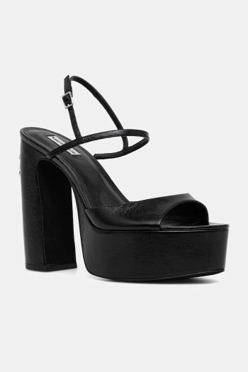 Kožené sandále Naked Wolfe Fire čierna farba, Fire Black Leather