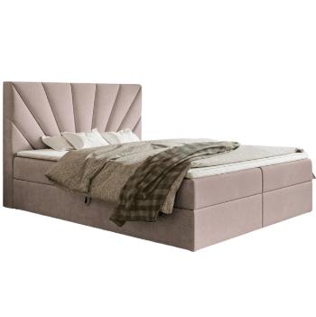 Elvisia Manželská posteľ EMMA Boxspring 6 | béžová/Jasmine 22 160 x 200 cm Prevedenie: Posteľ s topperom