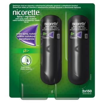 NICORETTE Spray 1mg/dávka orálna roztoková aerodisperzia 2x13,2 ml