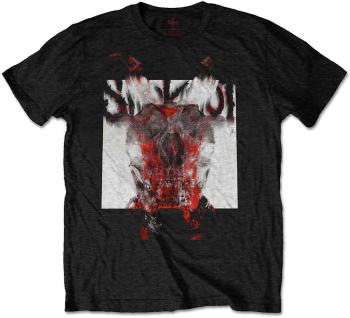 Slipknot Tričko Devil Single - Logo Blur Unisex Black XL