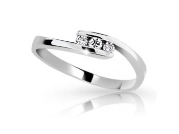 Cutie Diamonds Elegantný prsteň z bieleho zlata s diamantmi DZ6869-2072-10-X-2 54 mm