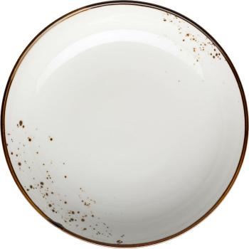 Mäser Hlboký tanier Pintar White hnedé bodky 21 cm