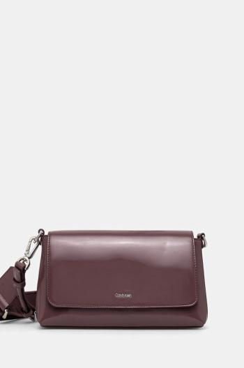 Kabelka Calvin Klein bordová farba, K60K612885