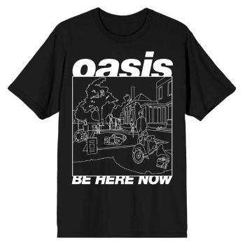 Oasis tričko Be Here Now Line Drawing Čierna XXL