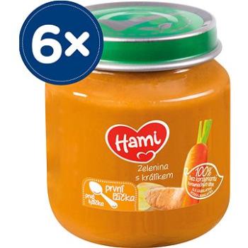 Hami Prvá lyžička zelenina s králikom 6× 125 g (5900852009327)