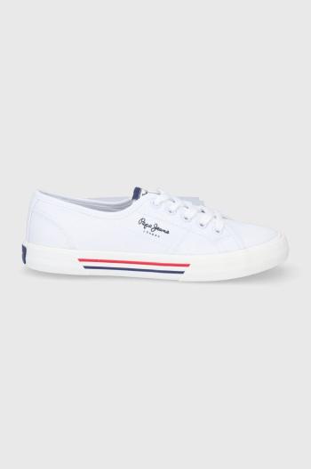 Tenisky Pepe Jeans Brady W Basic dámske, biela farba