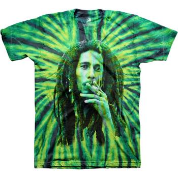 Bob Marley tričko Smoke Zelená XXL