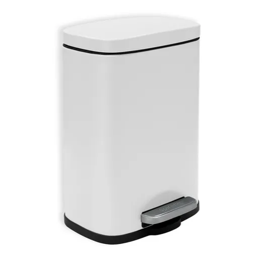 Spirella Spirella pedálový odpadkový kôš akira matná biela oceľ 5 l 10.19835