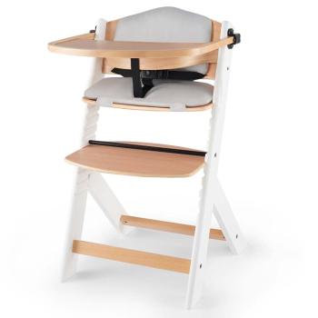 KINDERKRAFT Enock s vložkou Grey wooden,KINDERKRAFT Stolička jedálenská Enock s polstrovaním White wooden, Premium