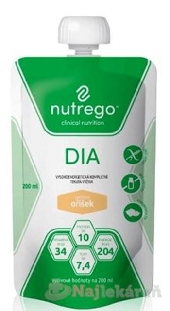 Nutrego DIA s príchuťou oriešok tekutá výživa 12x200ml