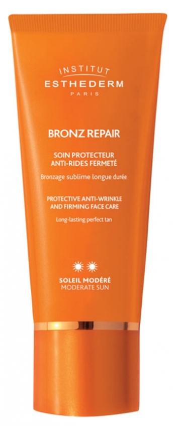 Institut Esthederm Protivráskový a spevňujúci krém na opaľovanie so strednou ochranou Bronz Repair Moderate Sun (Face Care) 50 ml