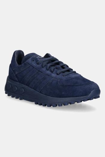 Semišové tenisky adidas Originals LA Trainer LUX pánske, tmavomodrá farba, JH5542