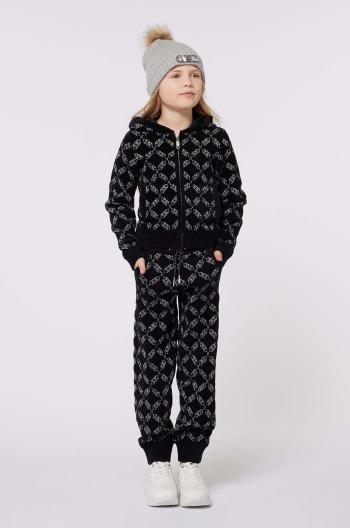 Detské tepláky Michael Kors čierna farba, vzorované, R30180