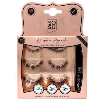 SOSU Cosmetics Trsové umelé riasy 12-16 mm Hidden Agenda (Undetectable Lashes)