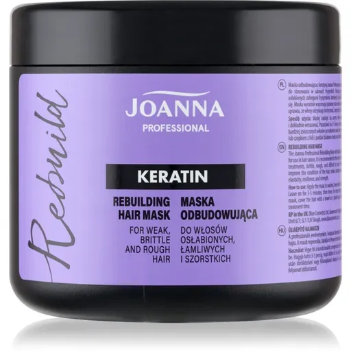 Joanna Professional Keratin keratínova maska pre suché a slabé vlasy 500 g
