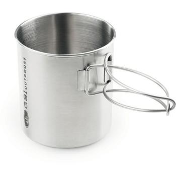 GSI Outdoors GLACIER STAINLESS BOTTLE CUP LARGE Rozsdamentes acélbögre, ezüst, méret