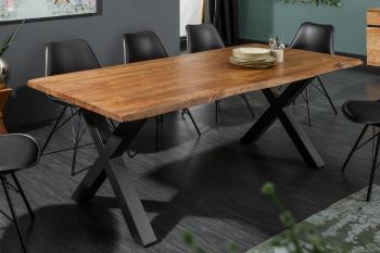 Jedálenský stôl ATHAMÁS akácia 3,5 cm Dekorhome