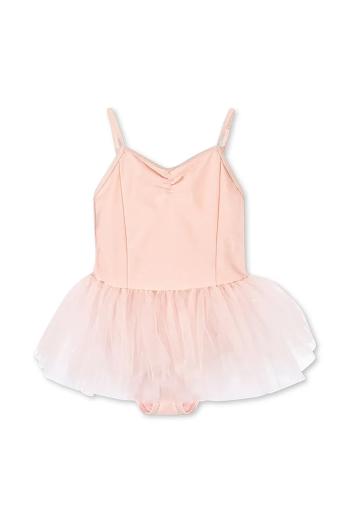 Dievčenské šaty Konges Sløjd MARINA DRESS ružová farba, mini, áčkový strih, KS102646