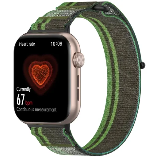 NYLON COLOR Vymeniteľný remienok pre Honor Watch 5 BLACK GREEN