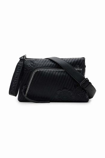 Kabelka Desigual 23WAXP61 ACCESSORIES PU ACROSS BODY BAG čierna farba