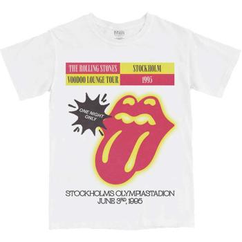 The Rolling Stones tričko Stockholm '95 Biela XL