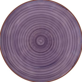 Lamart LT9084 keramický plytký tanier Happy,priemer 26,8 cm, fialový