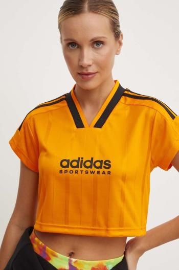 Tričko adidas Tiro dámsky, oranžová farba, IZ2089