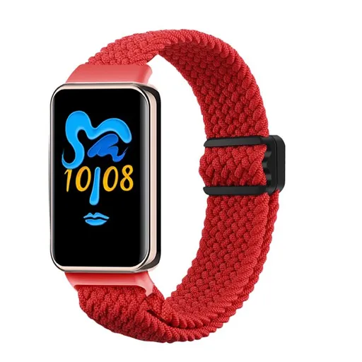 BRAIDED Nylonový remienok pre Honor Band 10 / Honor Band 9 červený