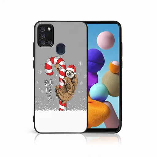 MY ART Obal s vianočným dizajnom Samsung Galaxy A21s CANDY (076)