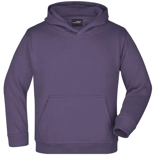 James & Nicholson (Daiber) Detská mikina s kapucňou JN047k - Baklažánová | XS