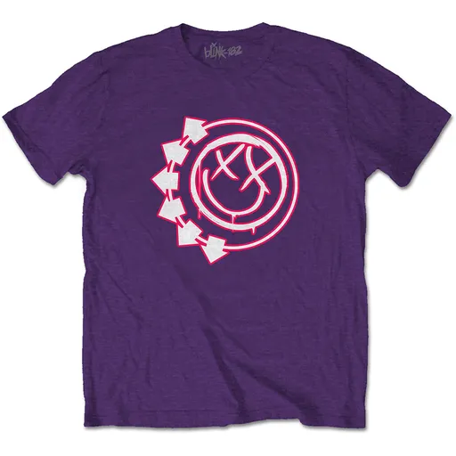 Blink 182 tričko Six Arrow Smiley Fialová L