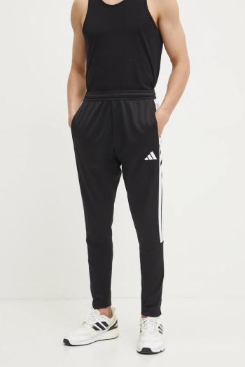 Tepláky adidas Tiro čierna farba, s nášivkou, JC9408