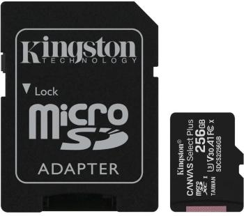 KINGSTON 256GB MICROSDHC CANVAS PLUS MEMORY CARD 100MB/85MBS- UHS-I CLASS 10 GEN 3 SDCS2/256GB