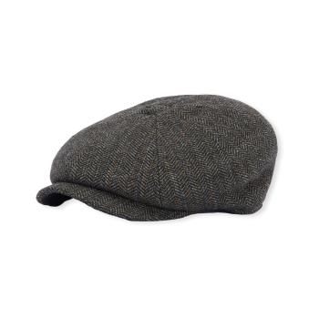 Barbour  Cap Fyne Tweed Baker Boy - Olive  Šiltovky Zelená