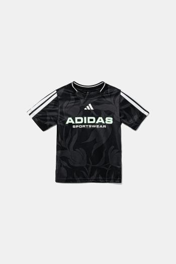 Detské tričko adidas čierna farba, vzorovaná, JW7451