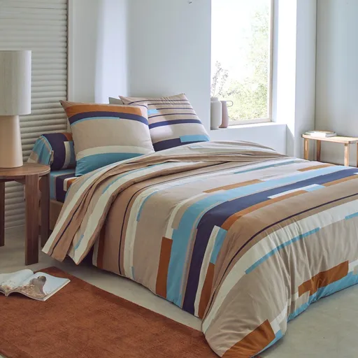 Posteľná bielizeň Liam z bavlny s geometrickým vzorom