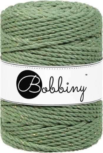 Bobbiny 3PLY Macrame Rope 5 mm 100 m Golden Eucalyptus Green Špagát