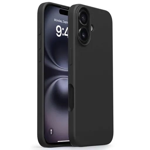RUBBER MAGSAFE Silikónový kryt pre Apple iPhone 17 čierny