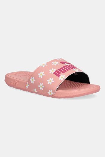 Detské šľapky Puma Cool Cat 2.0 Daisies oranžová farba, 400907