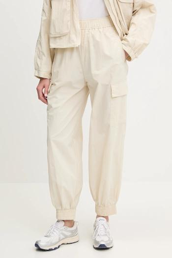 Tepláky EA7 Emporio Armani béžová farba, jednofarebná, AF12452.7W000157