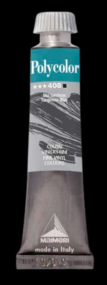 MAIMERI POLYCOLOR - Jemné vinylové farby 408 - turquoise blue, 20 ml