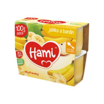 Hami 100% jablko a banán 4 x 100 g