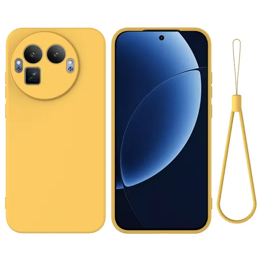 RUBBER Ochranný obal pre Realme GT 8 Pro žltý