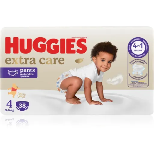Huggies Extra Care Pants Size 4 jednorazové plienkové nohavičky 9 - 14 kg 38 ks